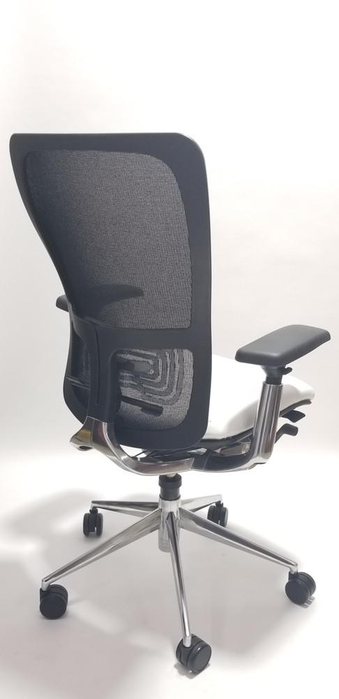 Haworth Zody Chair in Leather Fully Adjustable Model in Gray