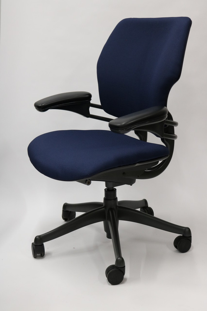 Humanscale Freedom Chair Fully Adjustable Model Navy Fabric