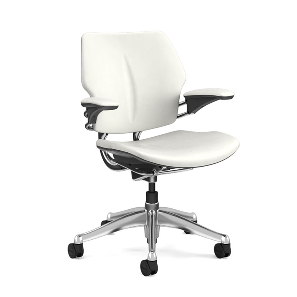 Freedom Chair By Humanscale In Platinum Frame Black Fabric Freedom Chair By Humanscale In Platinum Frame Black Fabric