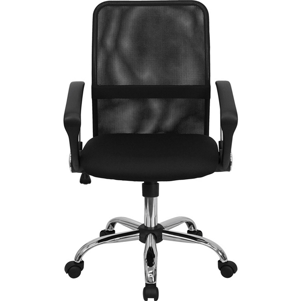 Flash Furniture Mid-Back Black Mesh Swivel Task Chair with ...