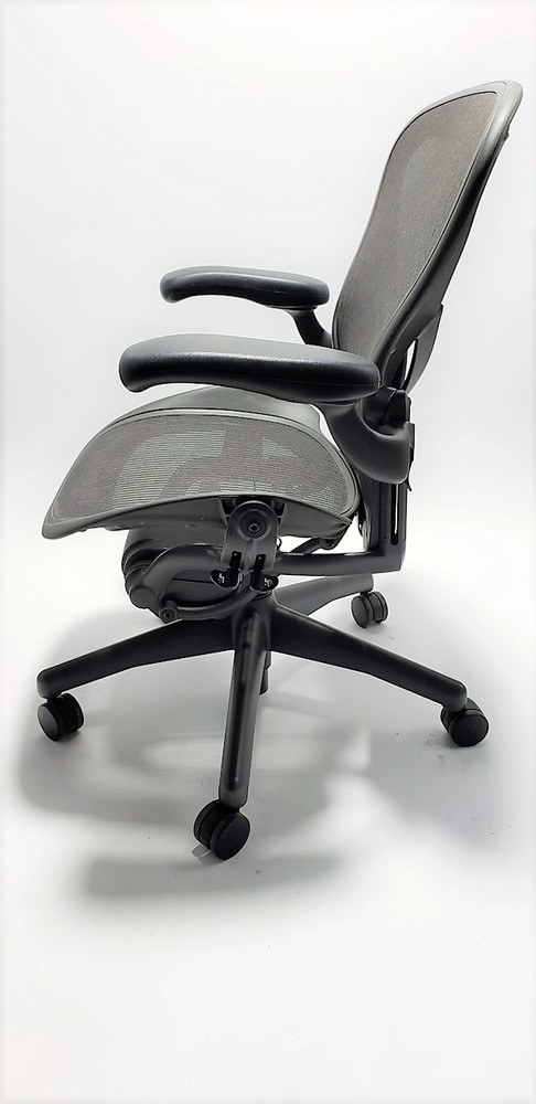 Herman Miller Aeron Chair Fully Featured with Posturefit Size B Gray