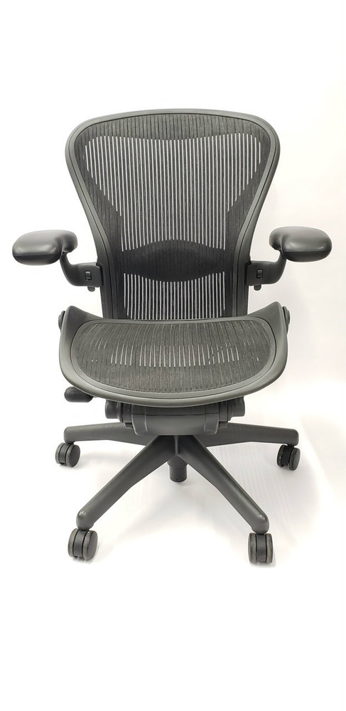 Aeron chair black size b medium by herman miller Clearance