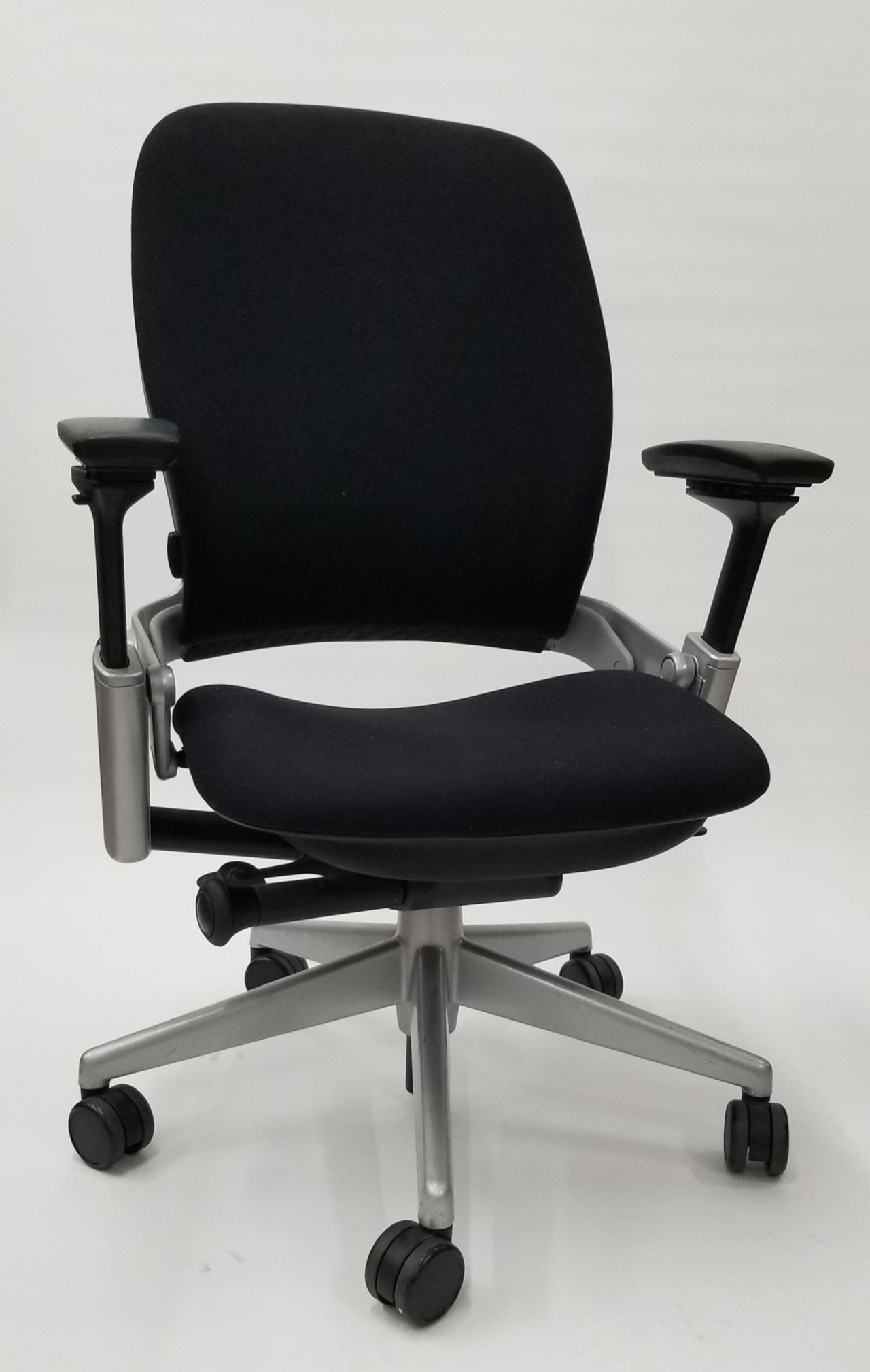 Steelcase Leap Drafting Work Stool Chair in Black