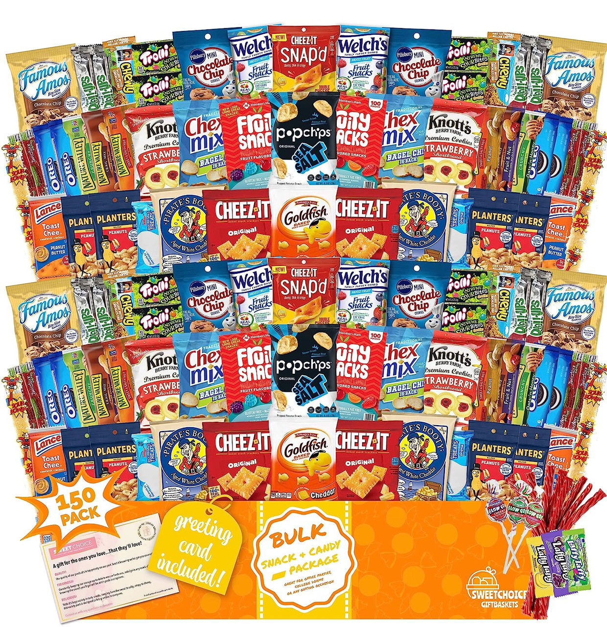 Snacks Variety Pack for Adults - Healthy Snack Bag Care Package - Bulk Assortment (34 Pack)