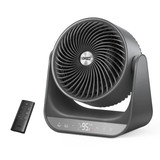 Whole Room Heater 714, 60° Vertical & 90° Horizontal 3D Oscillating Heating, 12 ft/s Long-Range Circulator, 3 Heat & 3 Fan Settings, Space Heaters for Indoor Use, Bedroom, Office, Grey