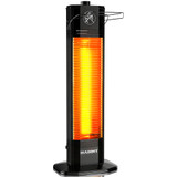 Outdoor Electric Patio Heater, 27- inch Outdoor Electric Patio Heater, 1200W Instant Heating, 2 Heat Levels, Tip-Over & Overheat Protection, IPX5 Waterproof Tower Space Heater