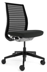Steelcase Think Chair, Black, 3D Knit Back, NO Arms, 