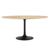 Dining Table, 60", Black Natural
