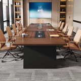 8ft Conference Table, Large Meeting Table for 8-10 People, Business Seminar Furniture for Office Conference Room