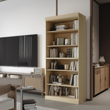 Solid Wood Bookcase - Stackable Modular 6-Tier Bookshelf - 71.5" Tall x 32" Wide - Yellow, Open Display Shelf for Living Room, Office, Renewable 100% Eco-Friendly Wood, Made in Brazil