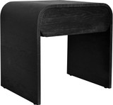 Mid-Century Modern Nightstand, Black Oak, 24" W x 18" D x 23" H