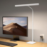 LED Desk Lamp for Home Office, Eye-Caring Desk Light with Base