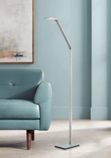 Adjustable Arm Aluminum LED Task 61" Tall Floor Lamp