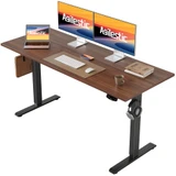55*24 Inch Height Adjustable Electric Standing Desk, Dark Walnut