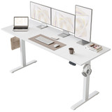 60 * 24 Inch Height Adjustable Electric Standing Desk, White