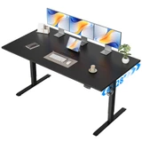 63 * 28 Inch Height Adjustable Electric Standing Desk, Black