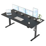 71 * 32 Inch Height Adjustable Electric Standing Desk, Black