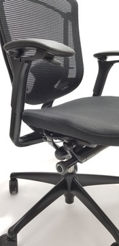 Nuova Contessa Teknion Black Mesh Seat and Back + Fully Adjustable Model