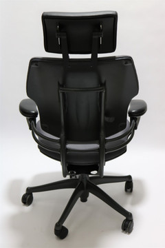 Humanscale Freedom Chair Added Headrest Fully Adjustable Model Gray Fabric