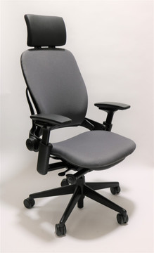steelcase leap chair v2 headrest fabric gray