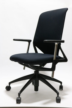 Vitra Meda2 Chair Black Fabric Seat Mesh Back