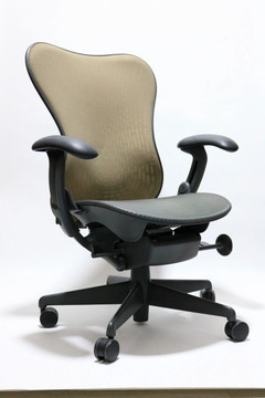 Herman Miller Mirra Chair Latitude Back Brown Mesh Back and Gray Mesh Seat