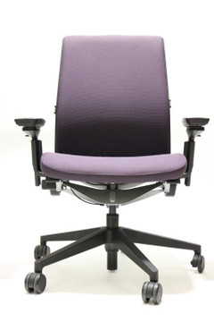 Steelcase Think Chair V2 Dark Purple 3D Mesh Model 4 Way Arms and Lumbar