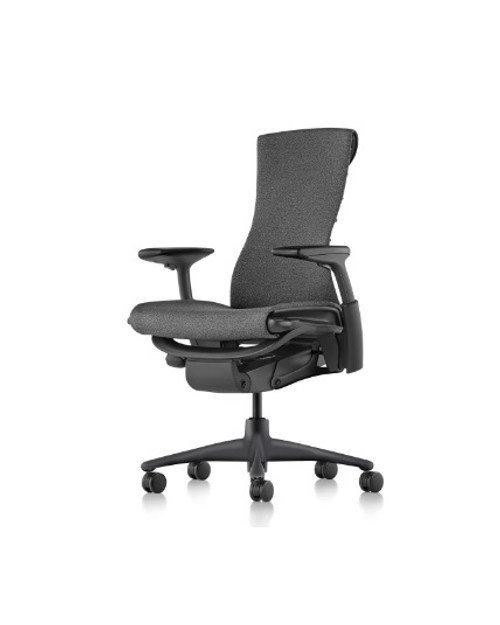 Herman Miller Embody Chair, Black, All Features, Adjustable Arms