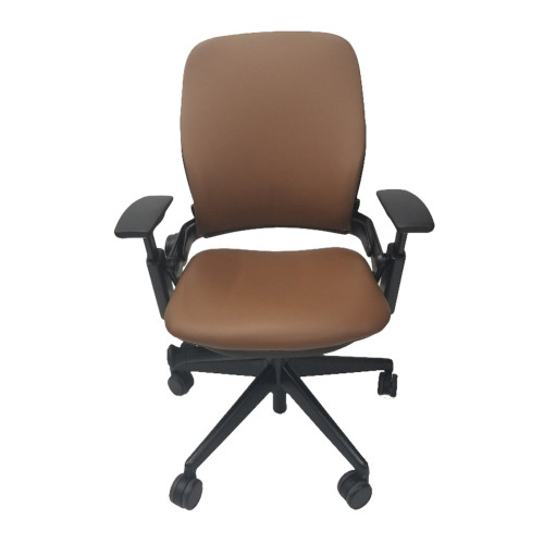 Steelcase Leap Chair V2 In Light Brown Leather