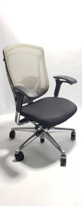 Nuova Conteesa Teknion Black Mesh Seat and Back and Fully