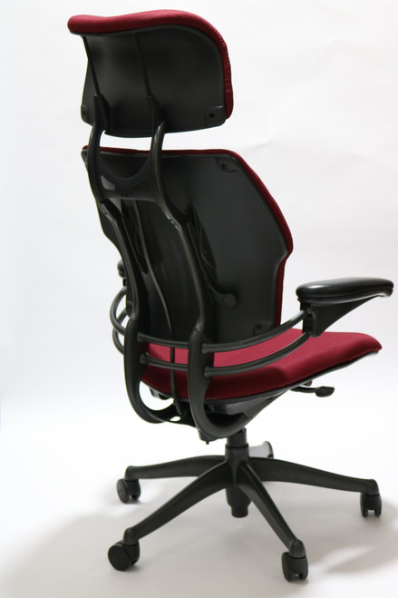 Humanscale Freedom Headrest Chair, Red, Fully Adjustable