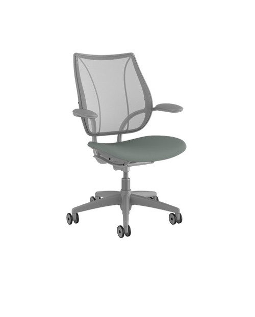 Humanscale Liberty Chair, Platinum, Adjustable Arms