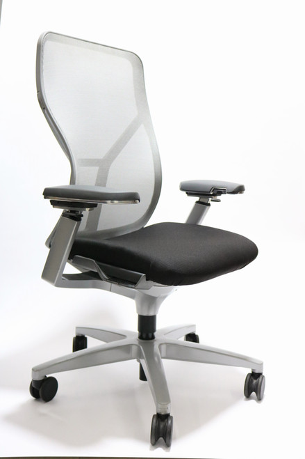 Allsteel Acuity Chair, Fully Loaded, + Fully Adjustable Arms Titanium Frame