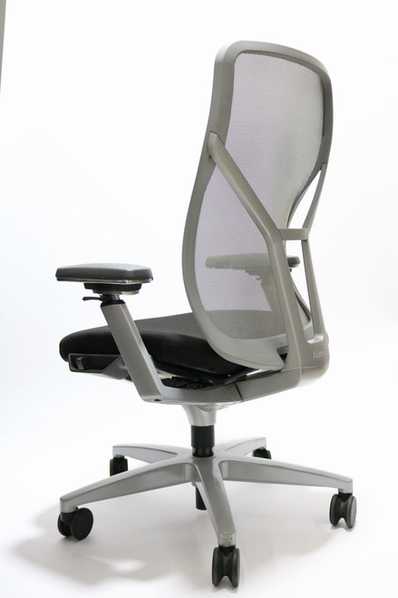 Allsteel Acuity Chair, Fully Loaded, + Fully Adjustable Arms Titanium Frame