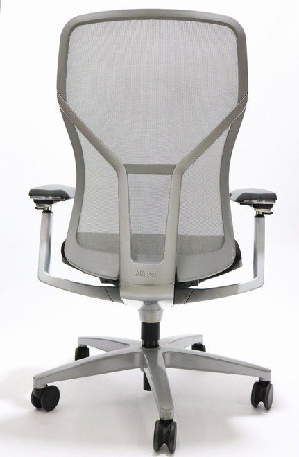Allsteel Acuity Chair, Fully Loaded, + Fully Adjustable Arms Titanium Frame