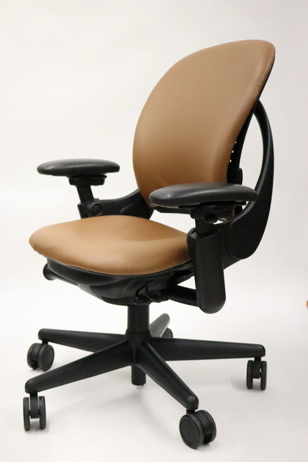 Steelcase, Leap, Chair, Light Brown, Leather,