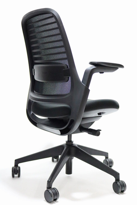 Steelcase Series 1 Work Office Chair - Licorice Executive 4D Fully Adjustable Model