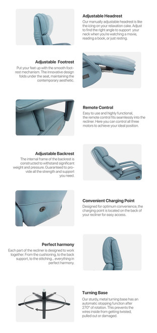 Ohr Zero Gravity Power Recliner - For Home or Office Stress Relax Time-Out Break  by ModulaxUSA
