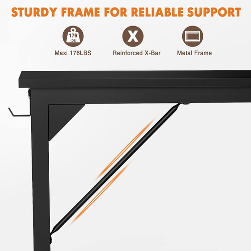 SW32L 32 Compact Small Computer Desk for small spaces. Ideal as a