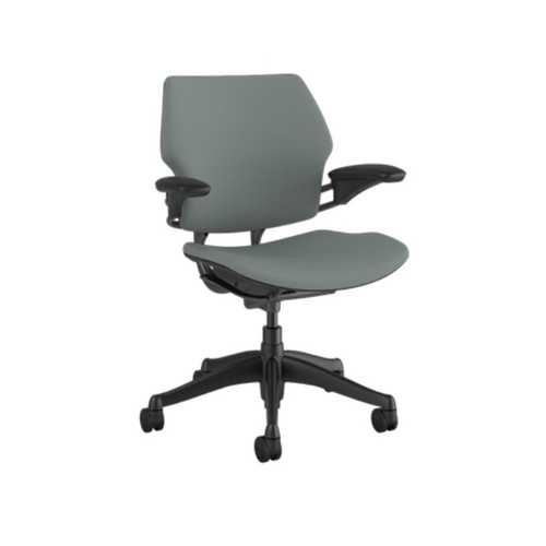 Humanscale Freedom Chair, Gray Leather, Fully Adjustable