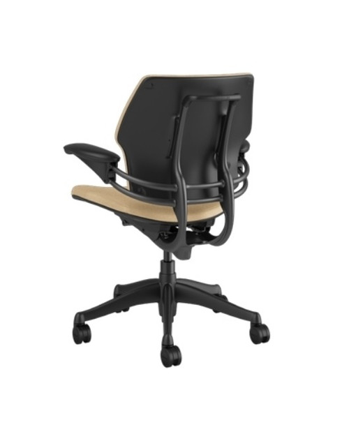 Humanscale Freedom Chair, Light Brown Leather, Fully Adjustable