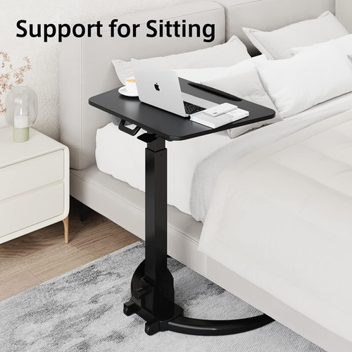 ModSavy Foldable Mobile Standing Desk, Pneumatic Height Adjustable
