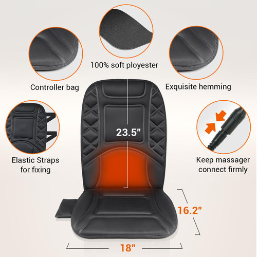 ModSavy Heated Seat Cover with Fast & Constant Heat, 22'' Wide Larger Chair  Pad for Cold Days 