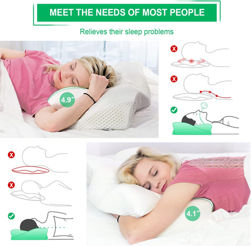 Cervical Memory Foam Pillows for Neck and Shoulder Pain