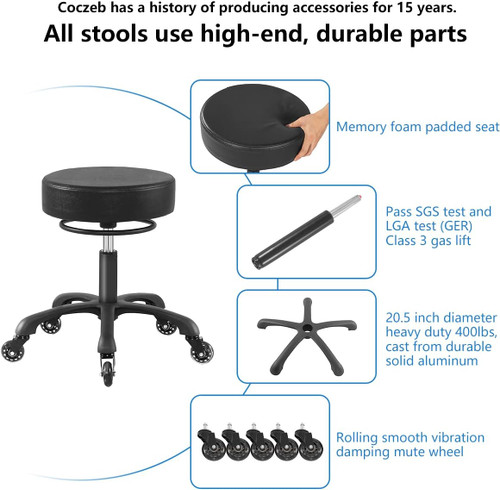 Swivel Rolling Stool Chair Aesthetic Work Chair Stool