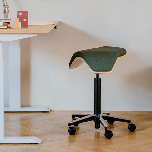 Ergonomic Rolling Stool for Healthy Posture and Sustainable Style