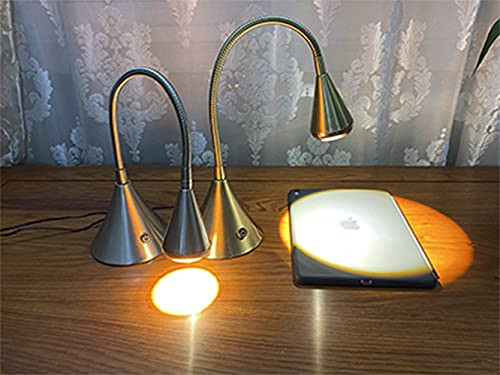 HomeFocus - LED Desk Lamp with Touch Dimmable,Eye Caring Desk Lamp for Reading or Working,Table Lamp,Night Light,Reading Desk Lamp for Home Office,LED 5W,3000K Warm Light,Metal,Antique Brass