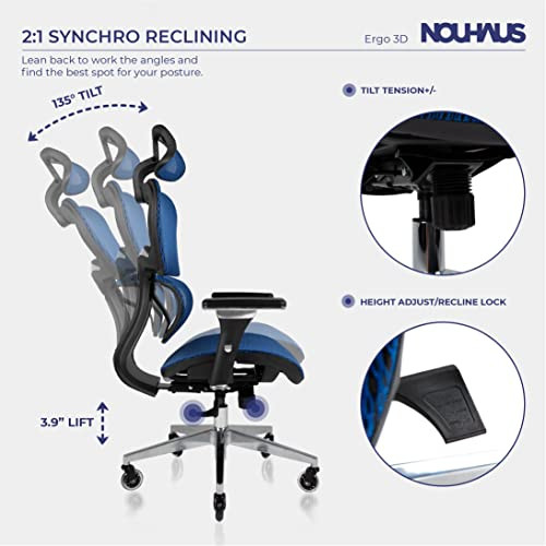 Humanspine Office Chair by ModSavy Brand NEW (Blue)