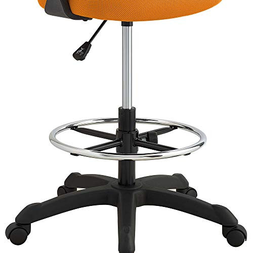 ModSay Thrive Drafting Chair - Tall Office Chair for Adjustable Standing Desks in Orange