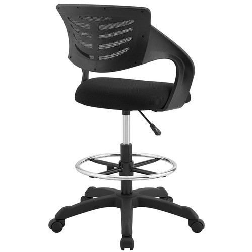 ModSavy Thrive Drafting Chair - Tall Office Chair for Adjustable Standing Desks in Black